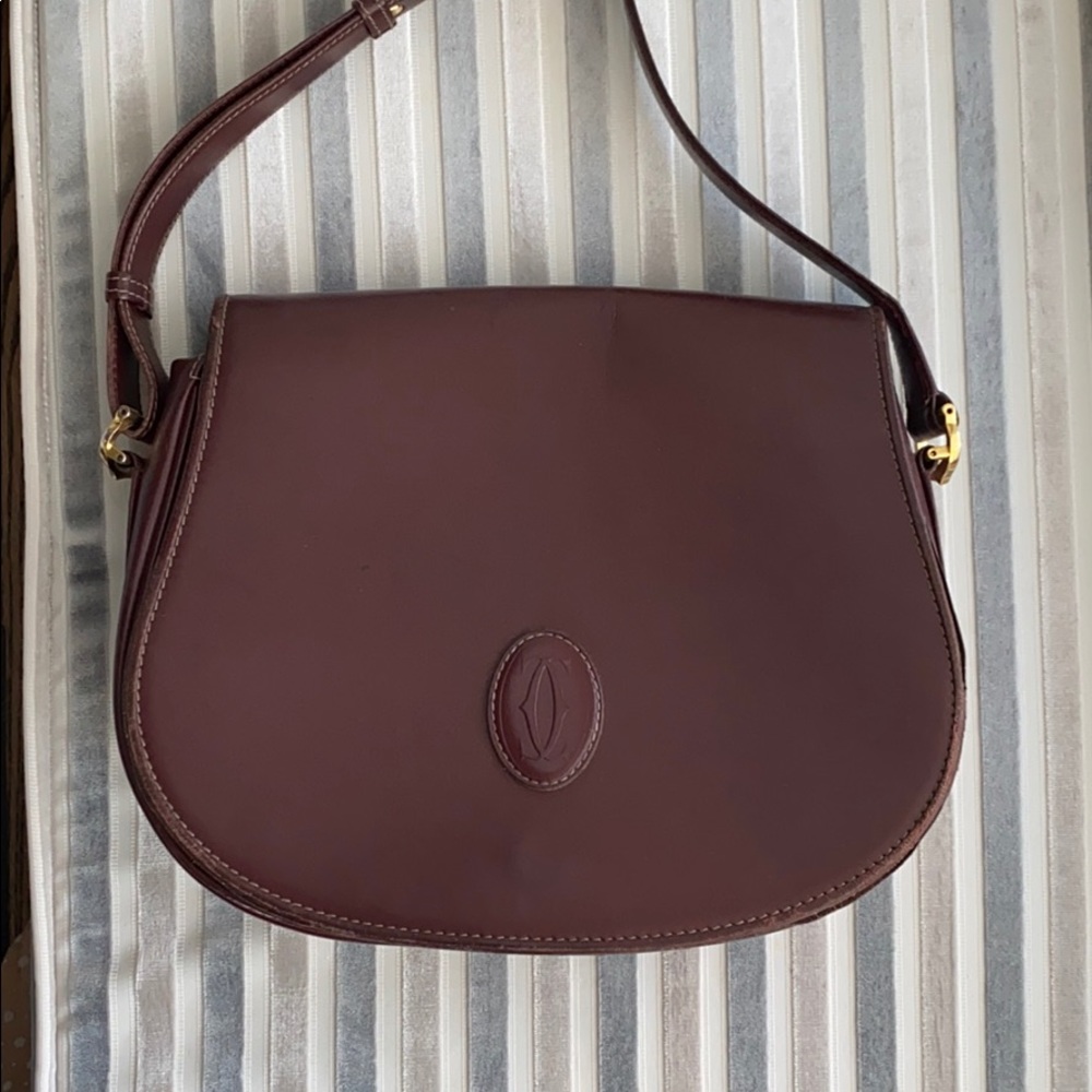 Cartier messenger vintage saddle bag